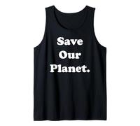 Save Our Planet Environmental Message Camiseta sin Mangas