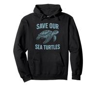 Save Our Sea Turtles Conservación del Océano Tortuga Concientización Sudadera con Capucha