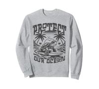 Save Sea Life Turtle Tee Protege nuestro océano Surf Beach Nature Sudadera