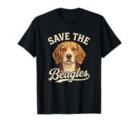 Save The Beagles - Lindo diseño para Amantes de los Perros Camiseta