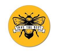 Save The Bees Banner enviornment Yellow Planet Earth Flower Car Sticker Decal