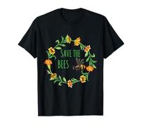 Save The Bees - Flores, Colmenas, Día de la Tierra, Regalo para el Medio Ambiente Camiseta