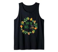 Save The Bees - Flores, Colmenas, Día de la Tierra, Regalo para el Medio Ambiente Camiseta sin Mangas