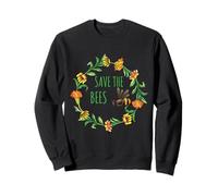 Save The Bees - Flores, Colmenas, Día de la Tierra, Regalo para el Medio Ambiente Sudadera