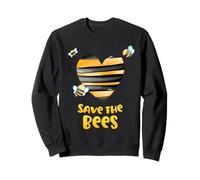 Save The Bees Heart Apiary Bee Apicultor Día de la Tierra Hombres Mujeres Sudadera