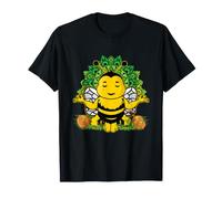 Save The Bees Meditación Amante del Yoga Mujeres Abeja Camiseta