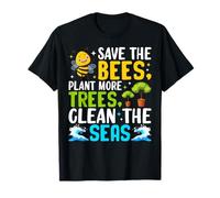 Save The Bees Planta más árboles Limpia los Mares Camiseta