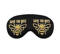 Save The Bees Sleep Mask Soft Blindfold Portable Eye Mask con correa ajustable para hombres y mujeres