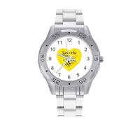 Save The Bees4 - Reloj analógico de cuarzo para hombre, correa de acero inoxidable, reloj de pulsera de negocios