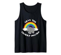 Save the Chubby Unicorn Funny Fat Unicorn Camiseta sin Mangas