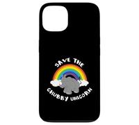 Save the Chubby Unicorn Funny Fat Unicorn Carcasa para iPhone 13