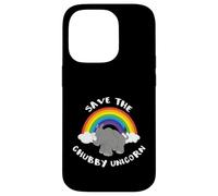 Save the Chubby Unicorn Funny Fat Unicorn Carcasa para iPhone 14 Pro