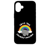 Save the Chubby Unicorn Funny Fat Unicorn Carcasa para iPhone 16 Plus