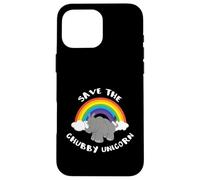 Save the Chubby Unicorn Funny Fat Unicorn Carcasa para iPhone 16 Pro Max