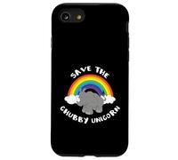 Save the Chubby Unicorn Funny Fat Unicorn Carcasa para iPhone SE (2020) / 7 / 8