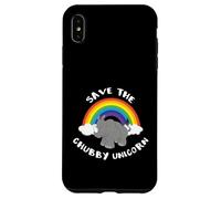 Save the Chubby Unicorn Funny Fat Unicorn Carcasa para iPhone XS Max