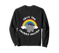 Save the Chubby Unicorn Funny Fat Unicorn Sudadera