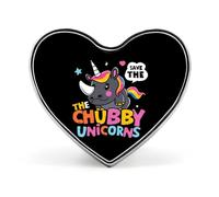 SAVE THE CHUBBY UNICORNS - Broche de corazón para solapa, corbata, vestido, accesorios, boda, cumpleaños, para hombres y mujeres, Love form, Metal