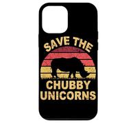 Save The Chubby Unicorns. Hipster Retro Gracioso Carcasa para iPhone 12 Mini