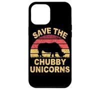 Save The Chubby Unicorns. Hipster Retro Gracioso Carcasa para iPhone 12 Pro MAX