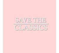 Save The Classics - Adhesivo para coche, diseño de coche antiguo, color blanco brillante