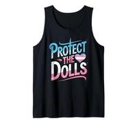 Save The Dolls Proud Trans Ally LGBTQ Support Hombres Mujeres Camiseta sin Mangas