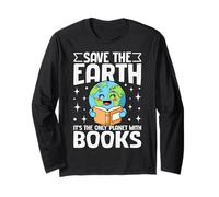 Save The Earth Books Lovers Reading Eco-Friendly Manga Larga
