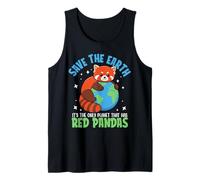 Save The Earth Es el único Planeta Que Tiene Pandas Rojos Camiseta sin Mangas