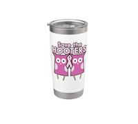 Save the Hooters divertido Vaso térmico de acero inoxidable de doble pared