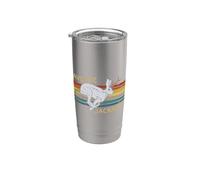 Save The Jackalope - Vintage Rabbit - Camping Cryptozoology Vaso térmico de acero inoxidable de doble pared