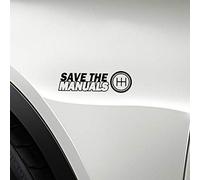 Save The Manuals Shift Gear Fun Calcomanía de vinilo para parachoques de ventana, 15,2 cm x 4,6 cm