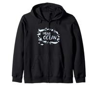 Save The Ocean Clean Up Day Protege a los Animales Marinos Sudadera con Capucha