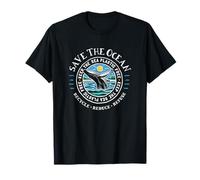 Save The Ocean - Contaminación plástica de ballenas Camiseta