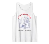 Save The Oceans Respect Nature (Gráfico de Animales Marinos) Camiseta sin Mangas