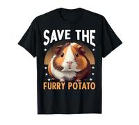 Save The Peludo Papa Guinea Pig Alimentador de Heno Juguetes Camiseta