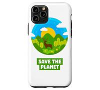 SAVE THE PLANET Bosque con ciervo natural reciclado tierra Carcasa para iPhone 11 Pro