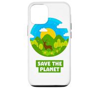 SAVE THE PLANET Bosque con ciervo natural reciclado tierra Carcasa para iPhone 12/12 Pro