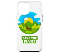 SAVE THE PLANET Bosque con ciervo natural reciclado tierra Carcasa para iPhone 12 Pro Max
