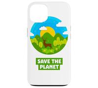 SAVE THE PLANET Bosque con ciervo natural reciclado tierra Carcasa para iPhone 13