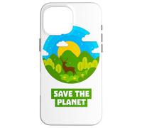 SAVE THE PLANET Bosque con ciervo natural reciclado tierra Carcasa para iPhone 16 Pro Max