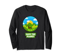 SAVE THE PLANET Bosque con ciervo natural reciclado tierra Manga Larga
