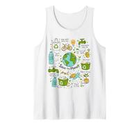Save The Planet Recycling Earth Day Camiseta sin Mangas