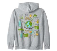 Save The Planet Recycling Earth Day Sudadera con Capucha