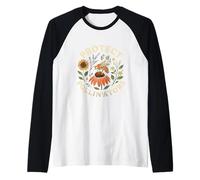 Save The Pollinators Bee Wildflower Retro Camiseta Manga Raglan
