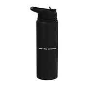 Save The Princess - Divertido amante de los videojuegos minimalista Pixel Stainless Steel Insulated Water Bottle