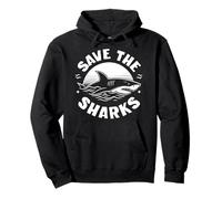 Save The Sharks: Shark Conservation, Amante de los Tiburones Sudadera con Capucha