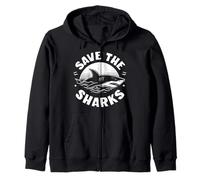 Save The Sharks: Shark Conservation, Amante de los Tiburones Sudadera con Capucha