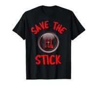 Save The Stick Novelty Car Racing Camiseta