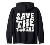 Save The Tortas, Cita Divertida Groovy Sudadera con Capucha