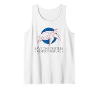 Save The Turtles Respect Nature (Gráfico de Tortugas) Camiseta sin Mangas